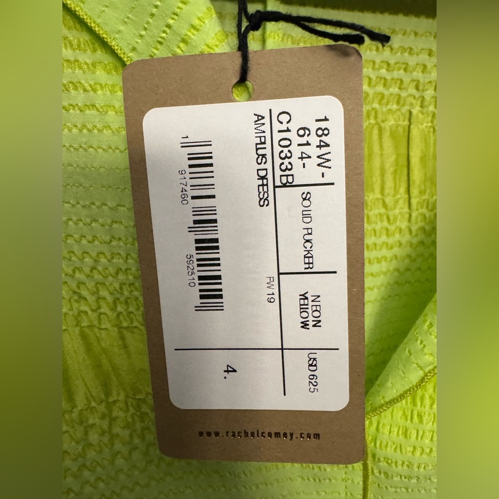 RACHEL COMEY
AMPLUS DRESS - NEON YELLOW - Picture 4 of 6